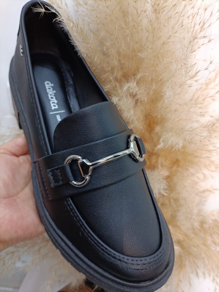 sapato mocassim gisele preto